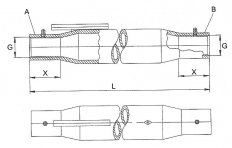 Walterscheid - Nastavovací trubka M36x4 - 360